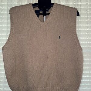 Men's Ralph Lauren Polo Tan Sweater Vest
